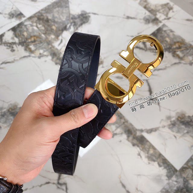 菲拉格慕男士皮帶 Ferragamo雙面牛皮腰帶  jjp2070